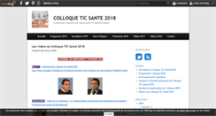 Desktop Screenshot of colloqueticsante.fr
