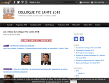 Tablet Screenshot of colloqueticsante.fr